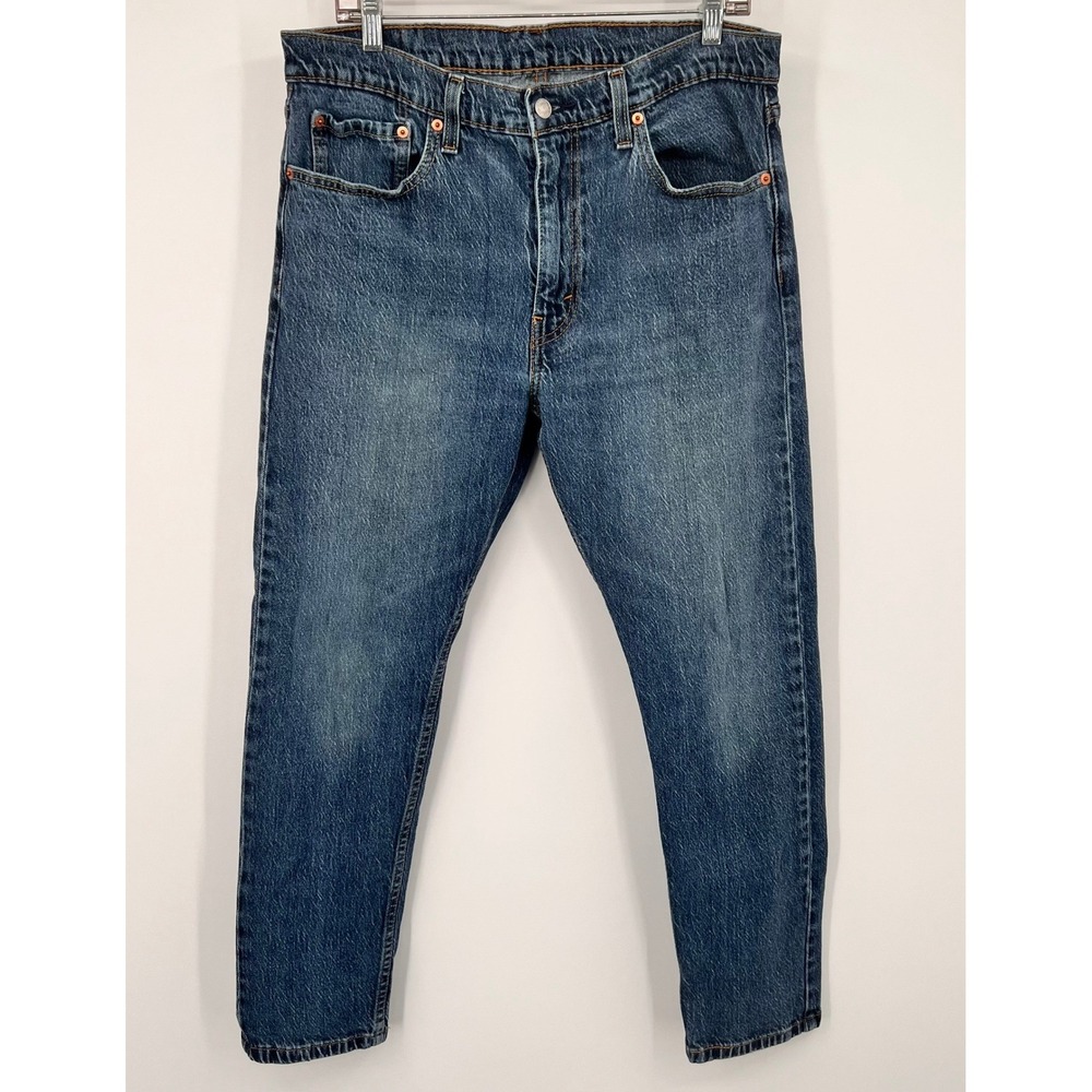 Levis 512 Slim Taper Mens Jeans 36x30 Medium Wash Blue Denim